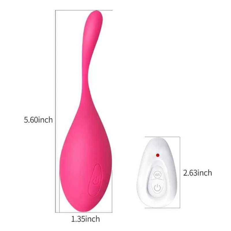 Oeufs A6HF 8 Fréquence Vibromasseur Masseur USB Rechargeable Stimulateur Adulte Sans Fil Télécommande Sex Toy pour Femmes Couples 1124