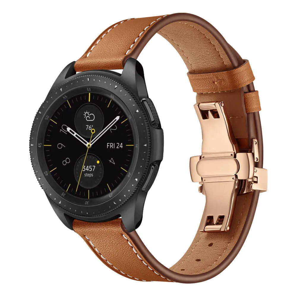Сменная планка 20 мм для Garmin Vivoiquive 3 / Vivomove HR браслет кожаный ремешок для Samsung Galaxy Watch 3 41 мм / 42 мм / Active 2 1 H0915