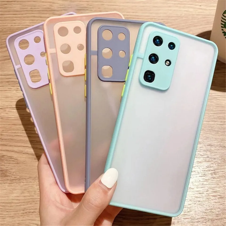 Shockproof Camera Lens Matte Cases For Samsung S21 S20 FE Ultra S10 S8 S9 Plus Note 10 20 M51 A12 5G A02S A51 A71 A52 A72 Cover