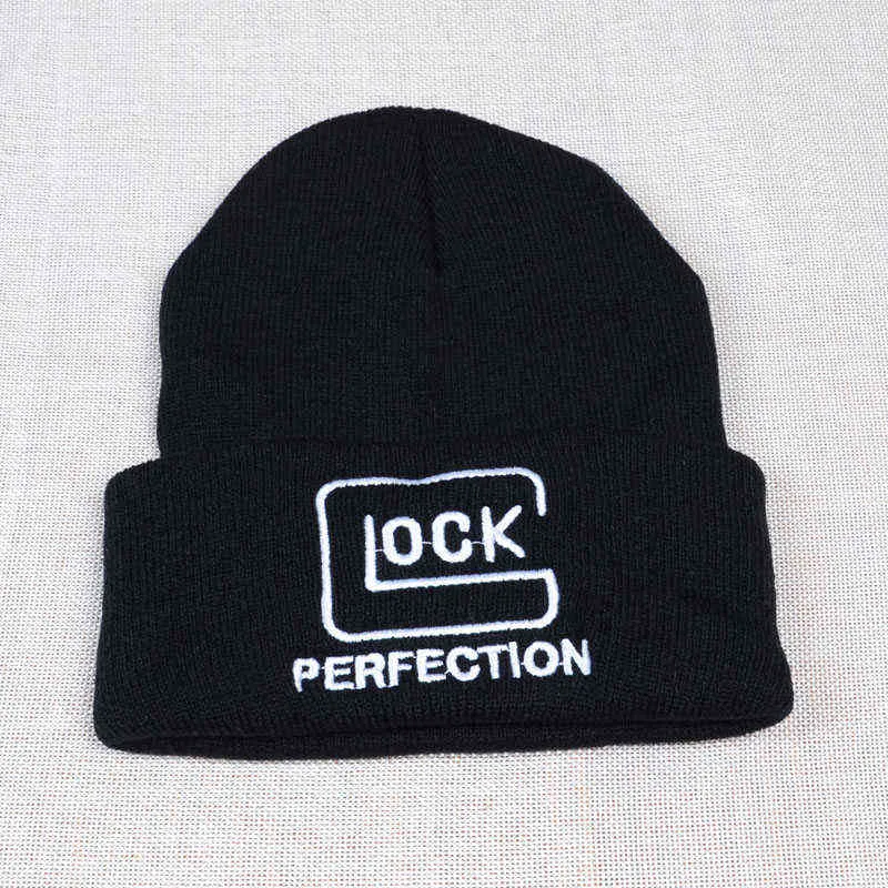 Tattico GLOCK Tiro Sport Berretto a maglia Cappellini da pesca Inverno caldo Uomo Caccia all'aperto Cappello da giungla Airsoft Cappellino da escursionismo Y21111