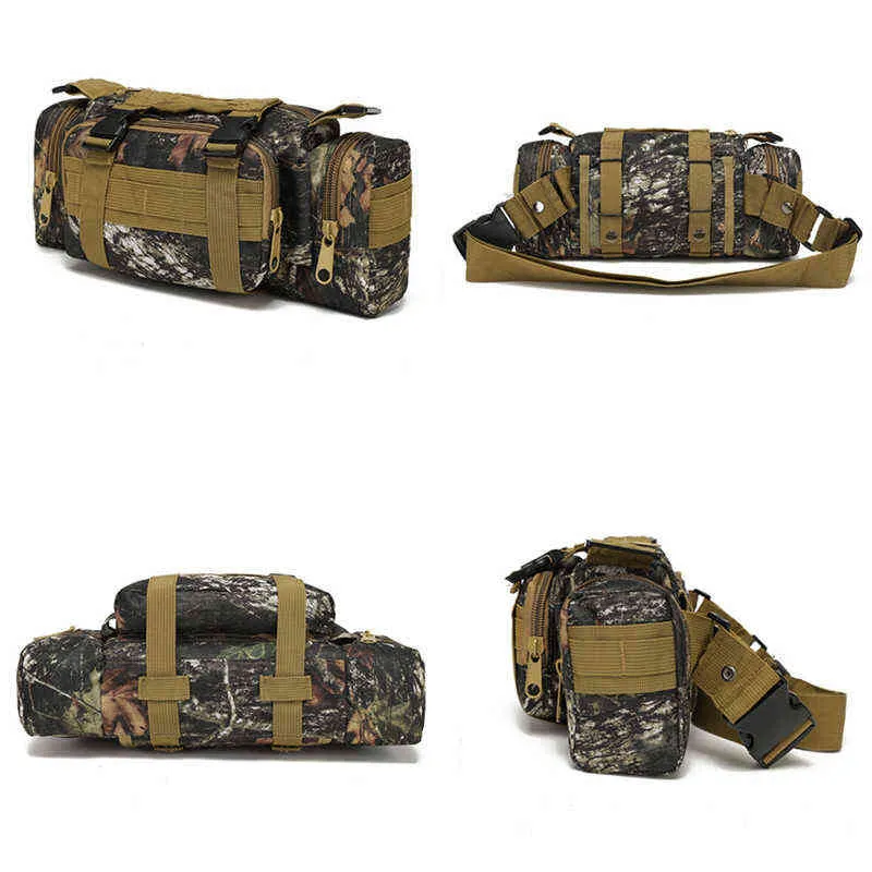 Zaino tattico militare all'aperto di alta qualità Marsupio Marsupio Mochilas Molle Pesca Camping Trekking Pouch Borsa pettorale 211224