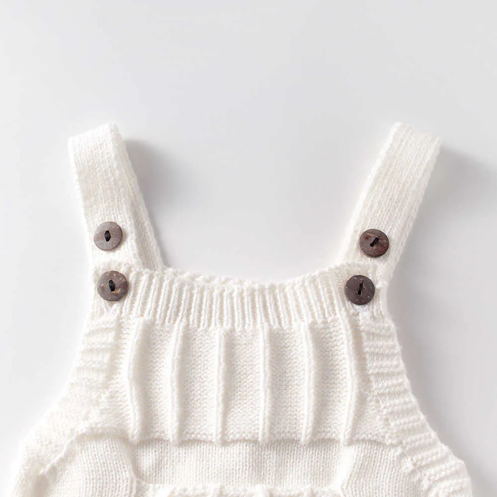 Body bébé fille tricoté costume de laine bodysuitr né bébé garçon vêtements 210701