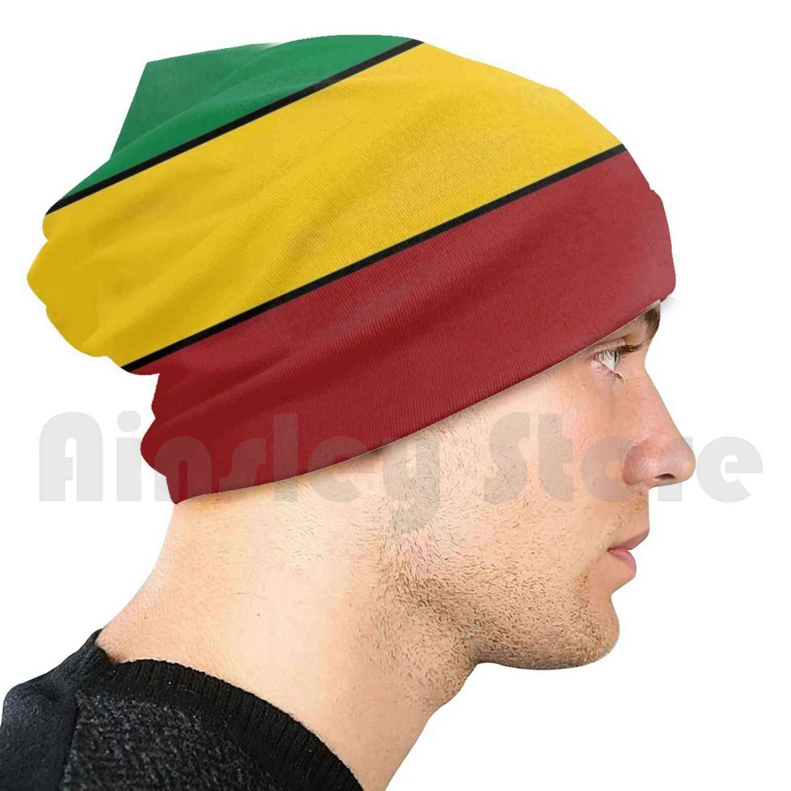 Rasta Stripes Gorros Jersey Cap Cómodo Rasta Stripes Rasta Jah Lion Tuff Lion Order Reggae Etiopía Y21111