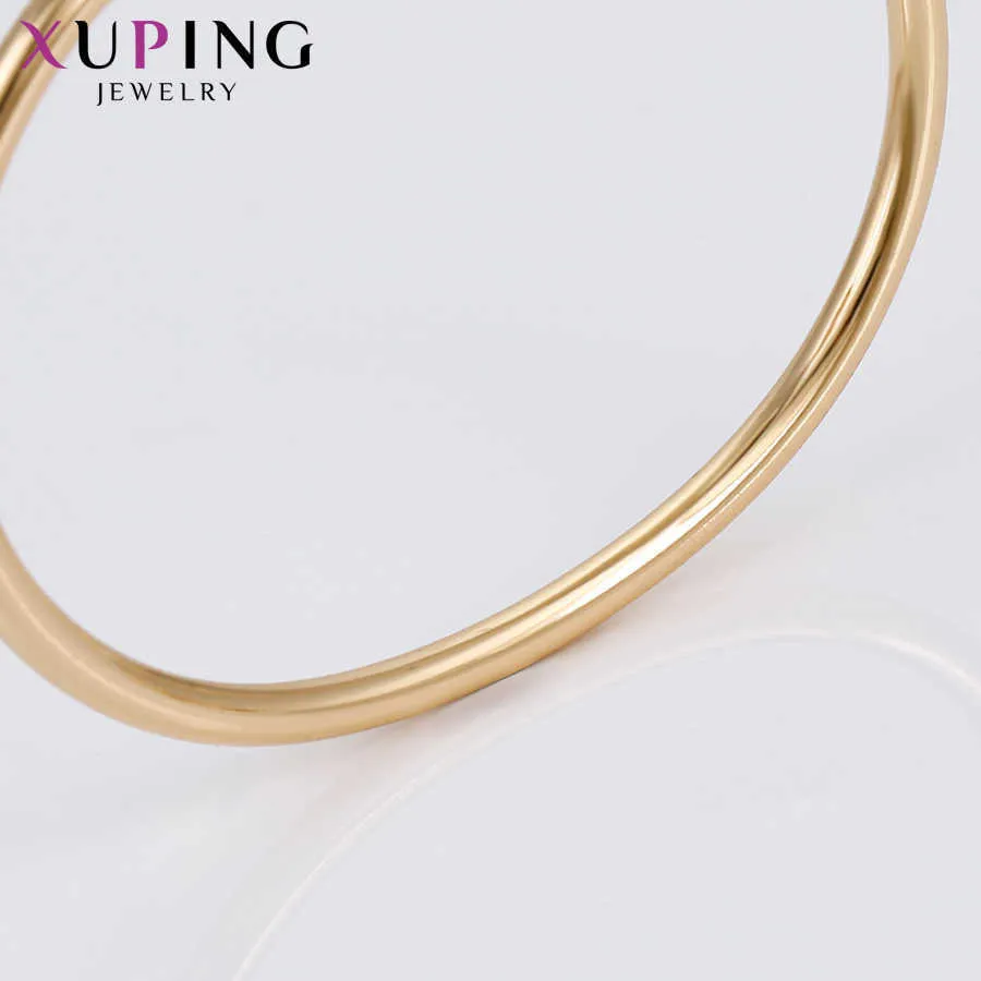 Xuping smycken mode guldpläterad temperament bangle med stenblomma för kvinnor 51720 Q0719