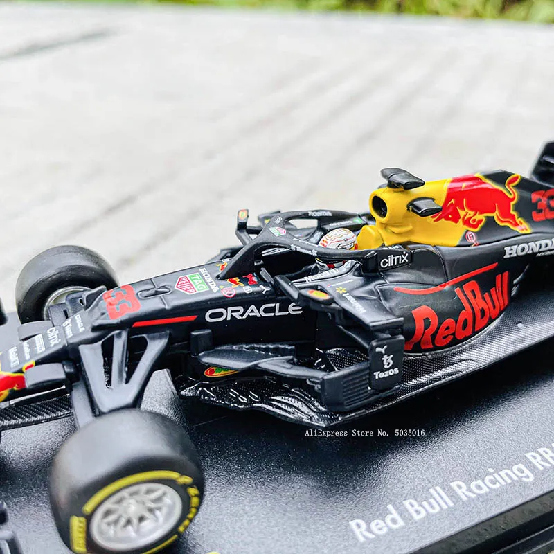 Modello da corsa rb16b 33 Max verstappen scala 1432021 F1 collezione di giocattoli auto in lega regali6467157