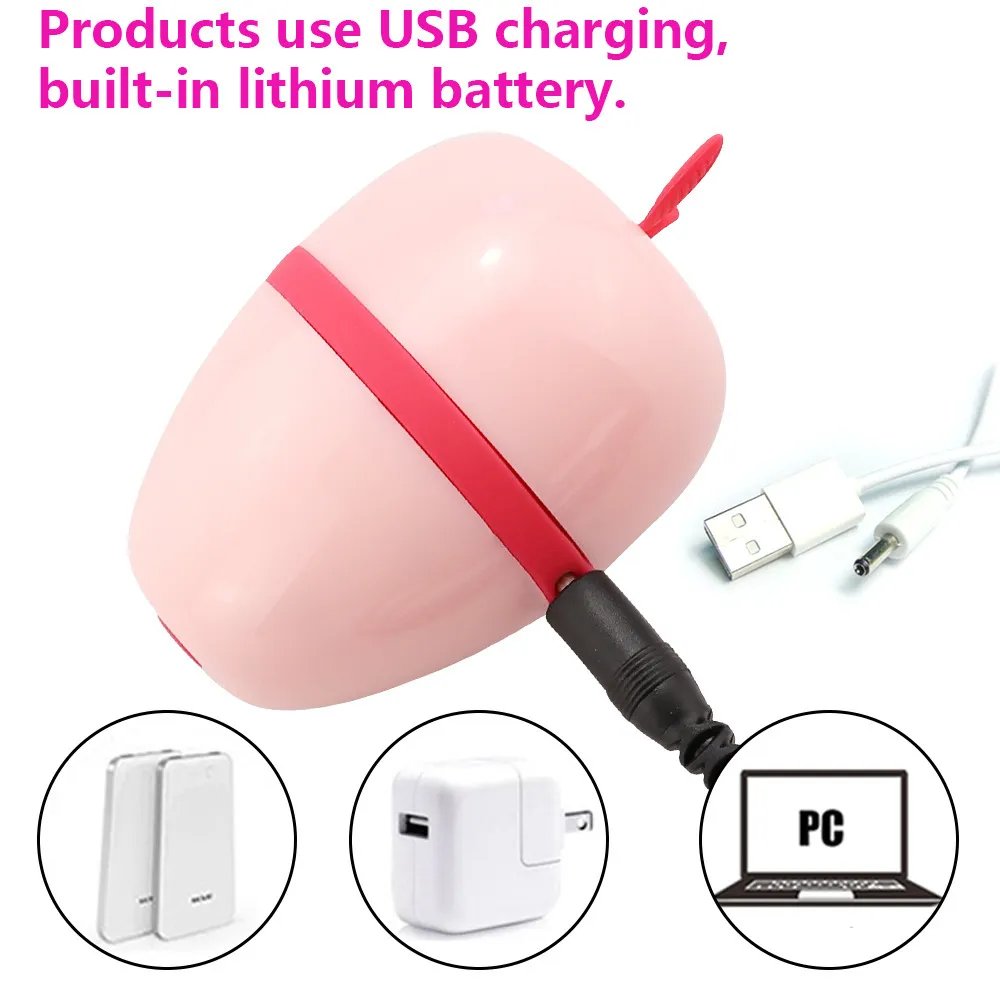 Massaggio Cute Apple Tongue Licking Vibratore Vagina Stimolatore del clitoride Altre modalità Massaggiatore capezzoli Giocattoli sessuali donna Masturbatore femminile