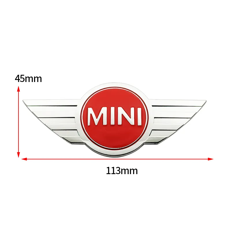 Bilstyling kolfiber 3D Metal Stickers Emblem Badge för Mini Cooper One S R50 R53 R56 R609789337