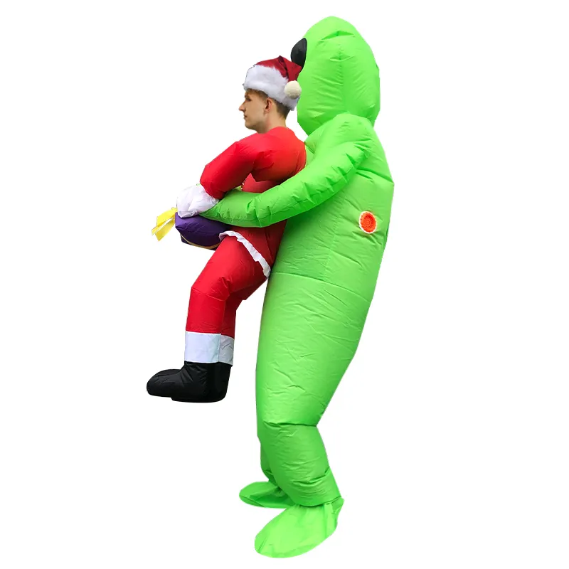 Costumes de mascotteNouveau costume d'extraterrestre vert de noël adulte drôle gonflable Costume de père noël costume de monstre fête carnaval Costumes nouvel an 20