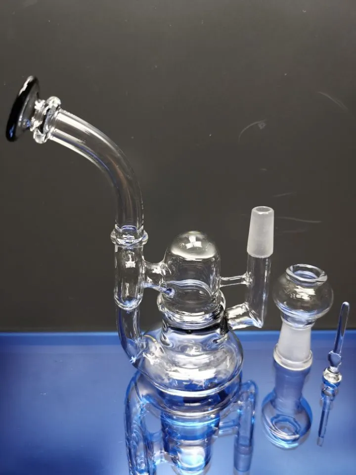 oljeig dabs bongs mini vatten rör ficka glas bong 10mm nagel kupol mini olje riggar olje brännare glas rör dhpingshop