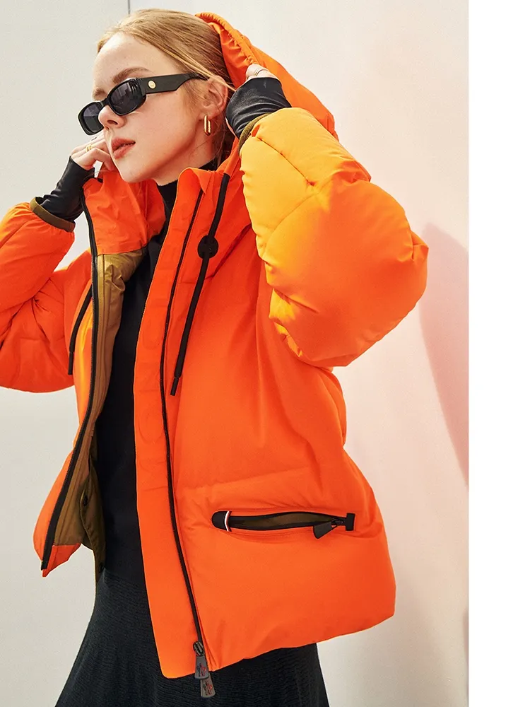 Winter Fashion Design Parka Down Jackets Women Luxury Short Hooded Jacket Men's and Women's Coat