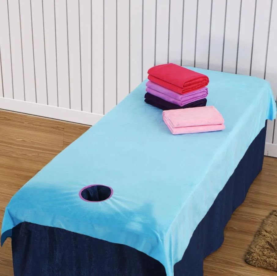 Bequemes, knitterfreies Polyester-Salon-Massage-SPA-Bettlaken für Couch, Zuhause, weiche Bettwäsche, Artikel mit einfarbigem Bezug, Tagesdecke F0211 210420