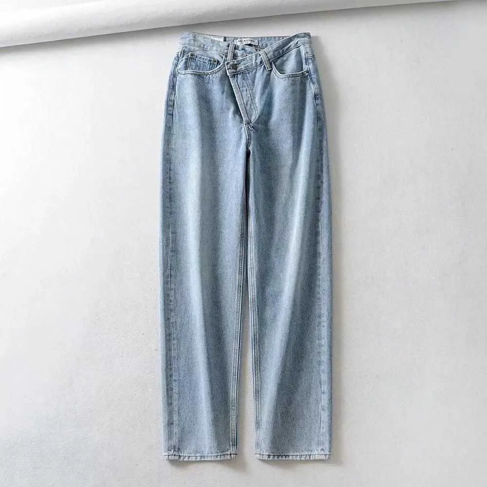 Vintage alta cintura cintura mamãe jeans retro jeans rasgado para mulheres namorado denim calças high street longa calças azul preto 210616