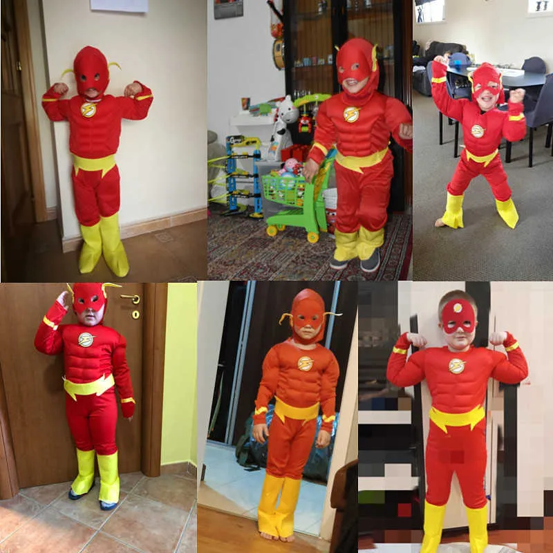 412Y Niños Iron Ma Spider Boy Superhero Muscle Disfraz Niño Halloween Cosplay Traje Guante Regalo Q09105288618