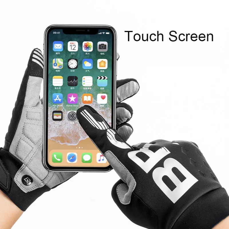 RockBros Cycling Gloves Touch Screen Waterdicht MTB Bike Bicycle Gloves Thermal Warm Motorcycle Winter Autumn Sportsapparatuur 220722