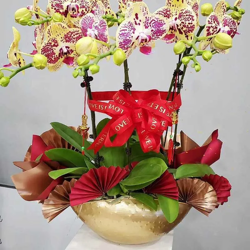 OOTDTY Gold Metal Flower Pot Planter Vase Succulent Plant Container Ornament Home Decoration Indoor Outdoor 210712240J