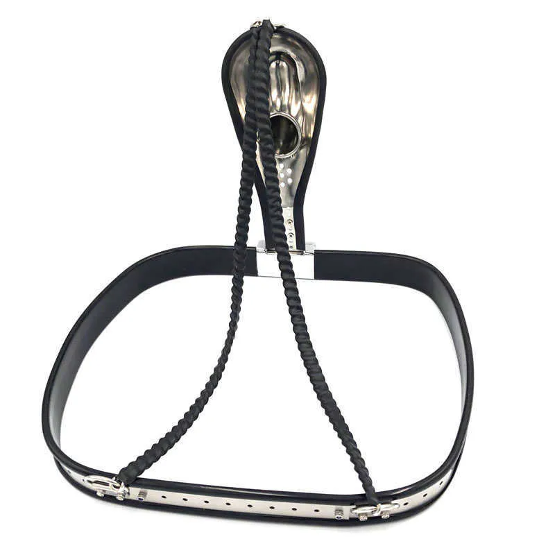 Articoli massaggi Cintura di castità maschile in acciaio inossidabile Cintura regolabile Gabbia cazzi CBT BDSM Giocattoli sexy uomo Dispositivo fetish in metallo Bondage Lock