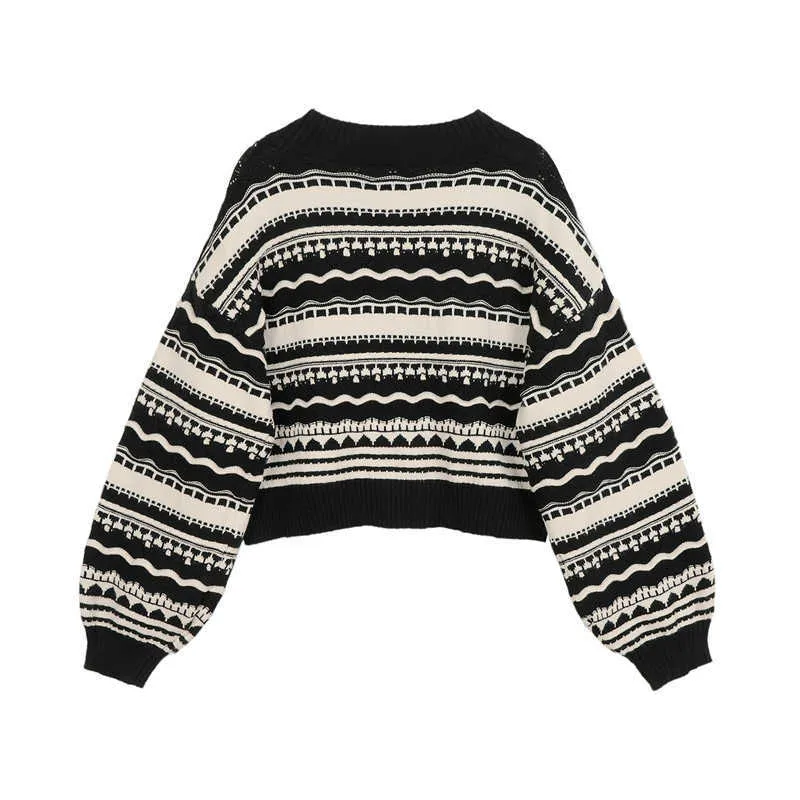 Cardigan Sweater Dames Herfst Winter Casual Vintage V-hals Vesten Knop Lange Mouw Losse Vrouw Gebreide Sweaters Top 210914