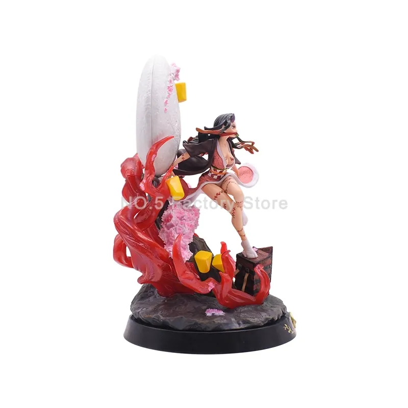 Anime Figur Dämon Slayer Kamado Nezuko PVC Action Figure Spielzeug Kimetsu Keine Yaiba GK Statue Erwachsene Sammeln Modell Puppe Geschenke x0526