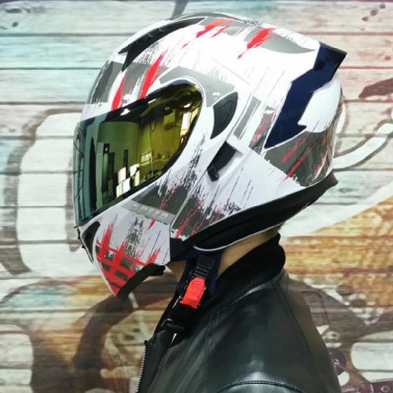 Kart Kask Net Kırmızı Erkekler Ve Kadınlar Motosiklet Kişilik Yaratıcı Hafif Pilot Serin Retro Sevimli Lokomotif