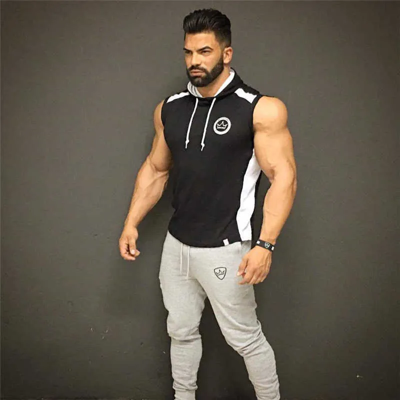 Brand New Gyms Mens Joggers Pants Cotton Casual Fitness Bodybuilding Skinny Sweatpants Joggers Track Pants Long Trousers P0811