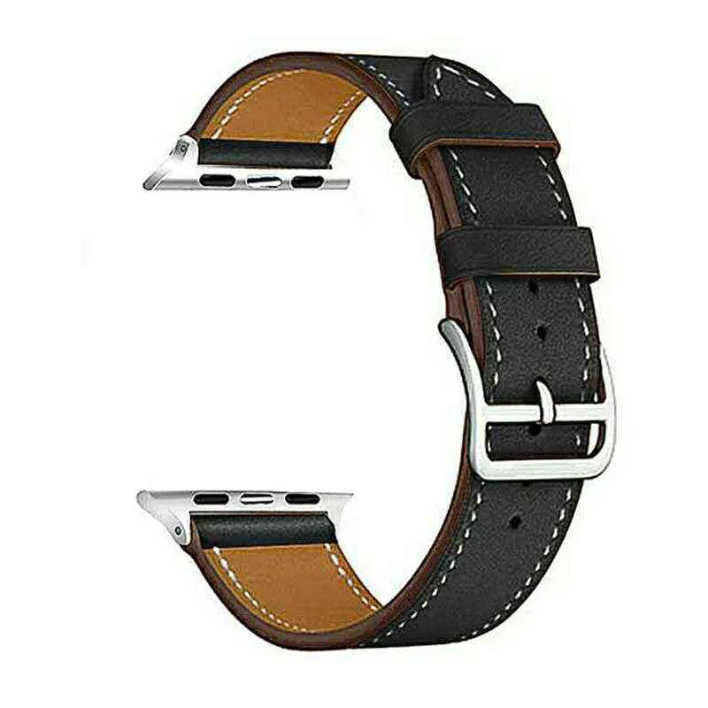 Colorful PU Leather loop for Apple Watch Band Series SE 6 Sport Bracelet 42 mm 38 mm Strap for iwatch 45 3 2 1 Band 40mm 44mm Y115465045