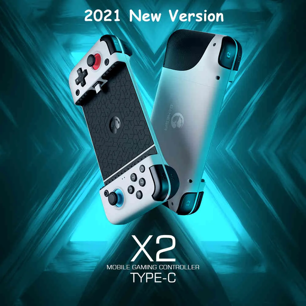 Gamesir X2 Type-C Gamepad 2021 نسخة جديدة Pubg Mobile Game Juystick Android Controller تلسكوبي مقبض لا تأخير السحاب الألعاب