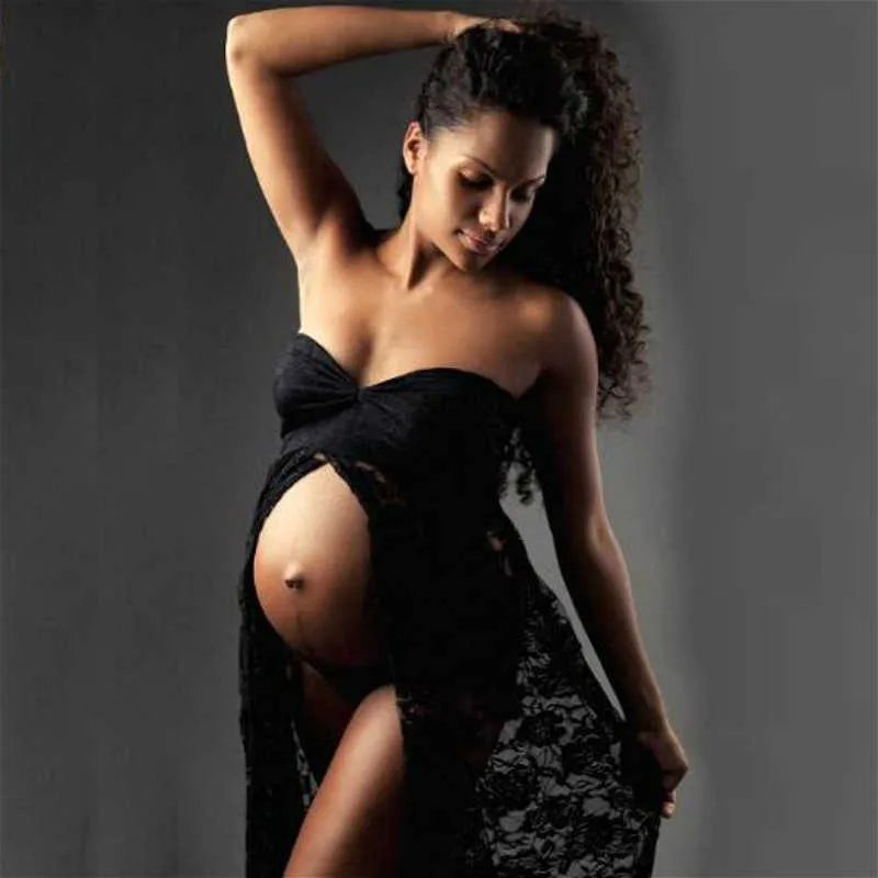 Mulheres grávidas vestido de maternidade para fotografia sessão de fotos verão vestido de renda gravidez roupas para grávidas