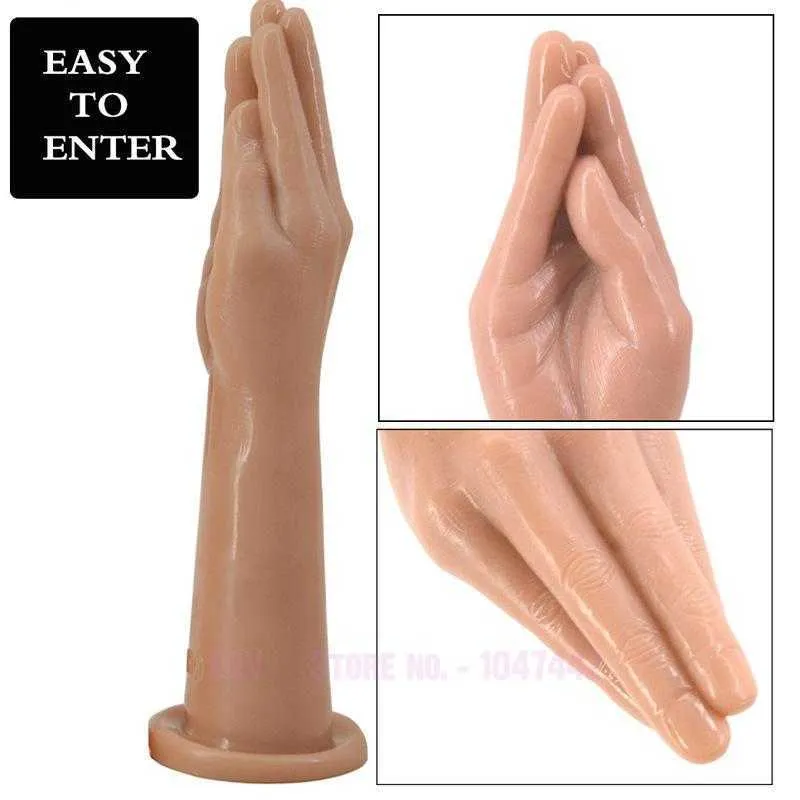 Novo punho dildo grande mão dildo grande plug anal brinquedos sexuais eróticos enorme dildo braço fisting mulheres lésbicas masturbar-se flertar sex shop X0503