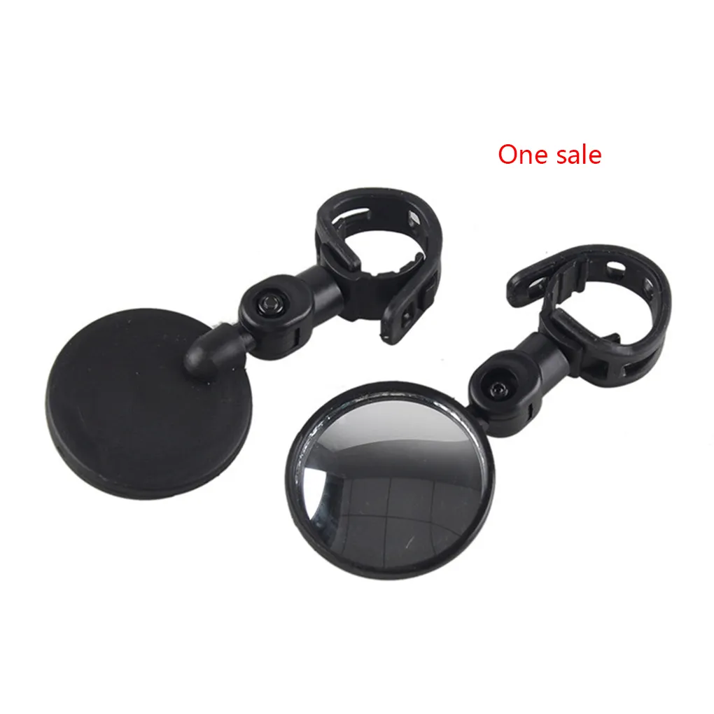 2st Universal Bicycle Mirror Bike Tillbehör Silikonstyret Baksida vidvinkelkonvex speglar Rotera WideAngle för Road CY2786071