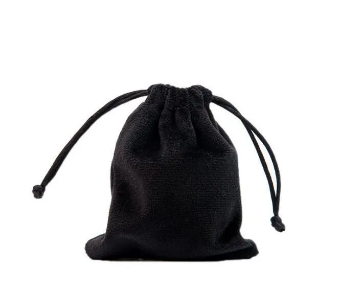100 шт. 5x7 см бархатная сумка на шнурке сумка для ювелирных изделий Рождественские свадебные подарочные пакеты черный, красный, розовый, синий, 8 цветов GC173225Z