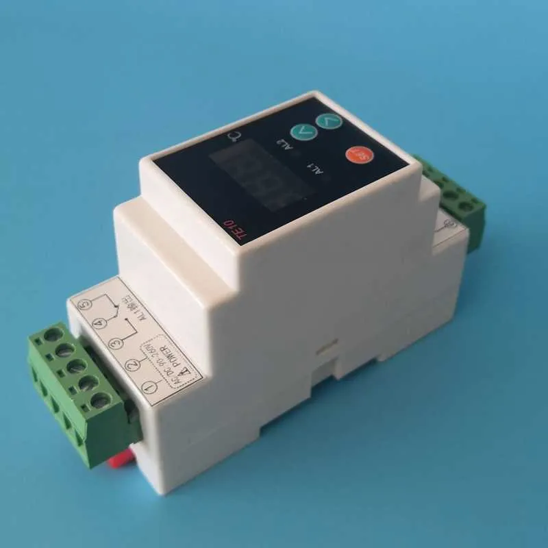 AC90~260V -40~110 DIN-Schienen-Thermostat mit Sensor, 2-Wege-Relaisausgang, Temperaturalarmregler, NO NC, gemeinsamer Ausgang 7A/250VAC 210719