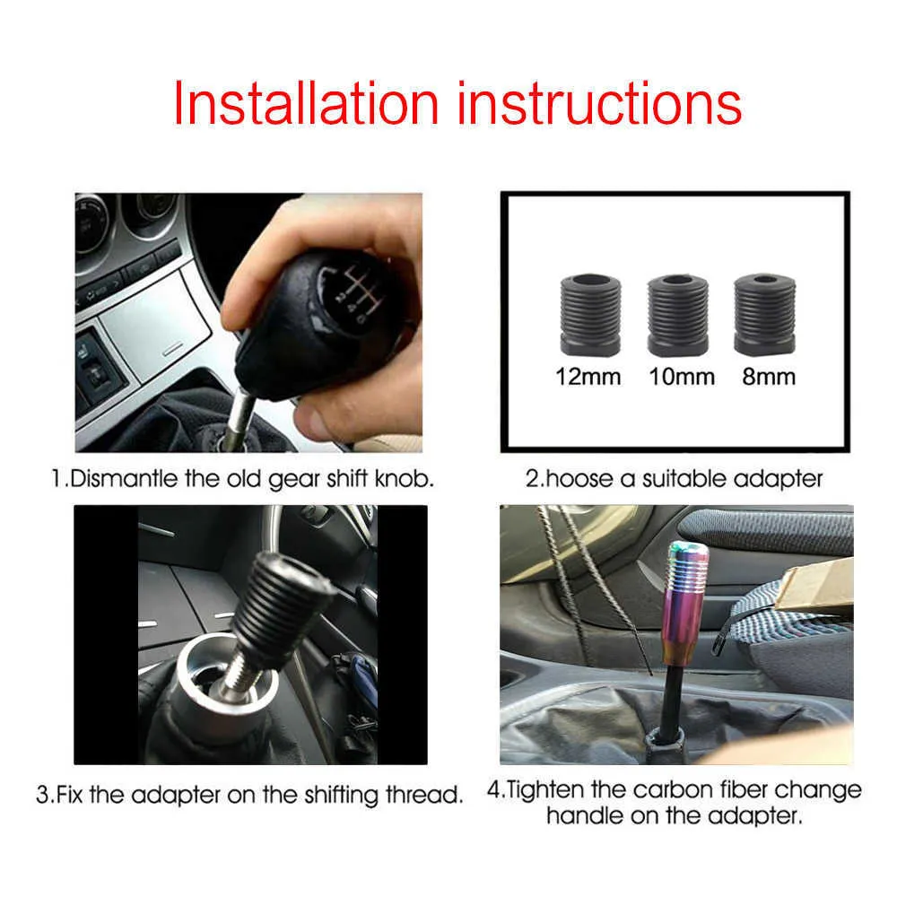 Universal Car Aluminium Manual Gear Shift Knob Stick Manual Transmission GearStick Spake Shifter Knob 8 5cm CAR330C