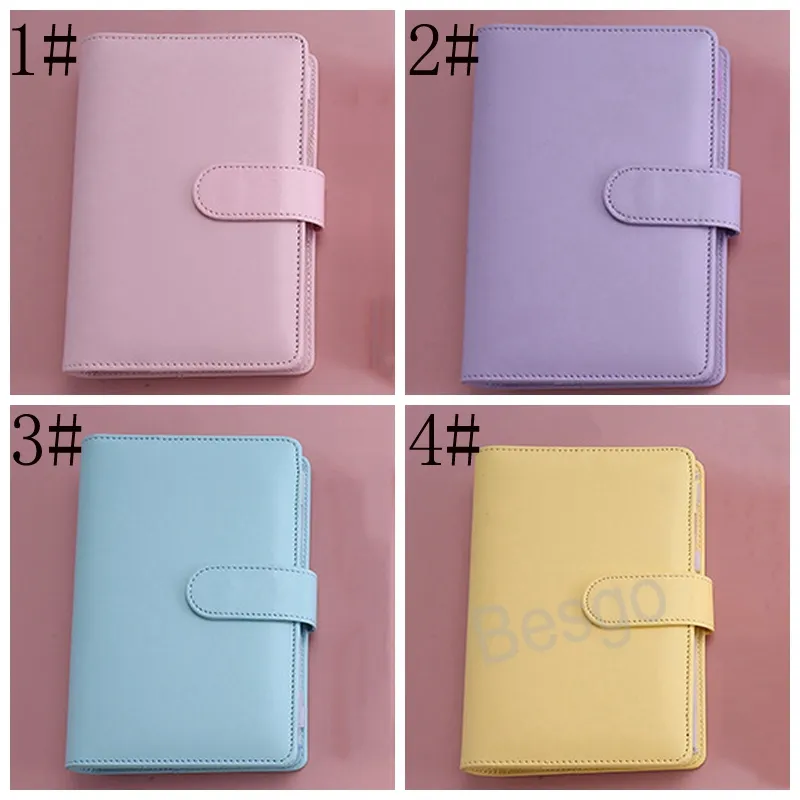 A6 Caderno Capa Macaron Cor Diário Livros Notebooks Removíveis Capas Notepad Decoração Titular Escritório Escola Papelaria BH5572 TYJ