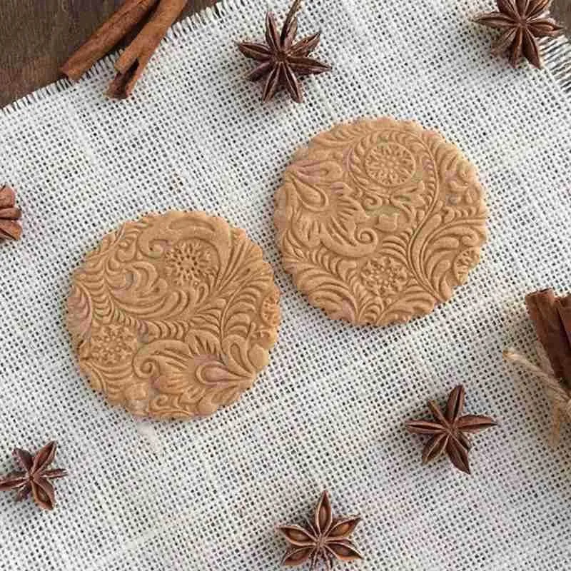Noël gaufrage rouleau à pâtisserie biscuits nouilles biscuit fondant gâteau pâte gravé rouleau wapiti flocon de neige arbre étoile forme 211008
