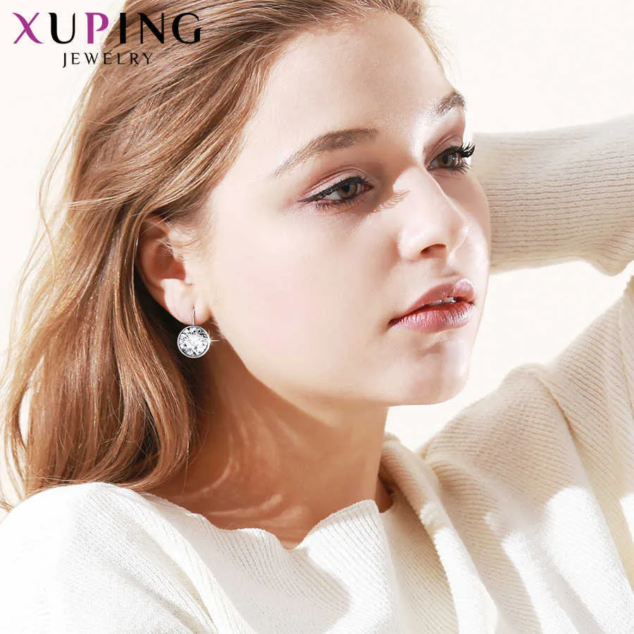 Xuping Jewelry Fashion Crystal earring with Rhodium for WomenギフトA00615428 2201193612693