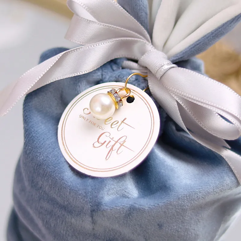 Çantalar Sevimli Kadife Paskalya Bunny Hediye Ambalaj Çanta Dropshipping Çikolata Şeker Çanta Düğün Doğum Günü Partisi Dekorasyon 2022
