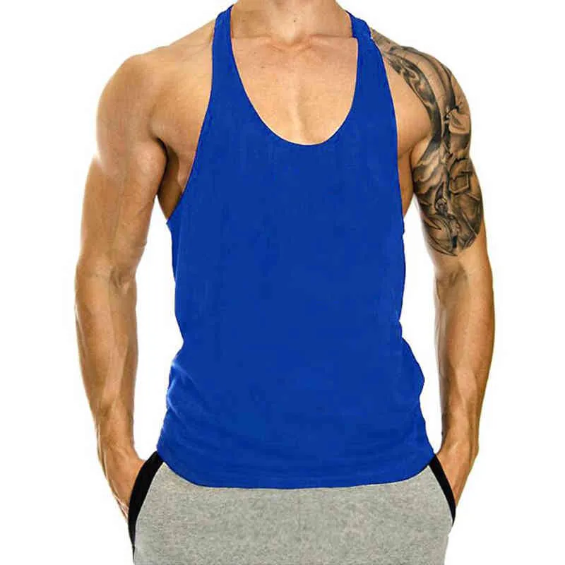 Brand Fitness Vêtements Muscleguys Canotta Bodybuilding Tanktop Men Workout Vêtements pour l'homme Sportswear Gym Stringer Tol Top 2104215945518