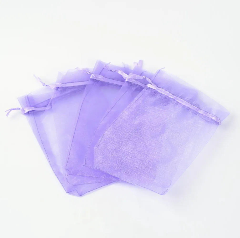 15x10 cm cordon Organza sac bijoux emballage cadeau bonbons fête de mariage faveur de noël sacs présents