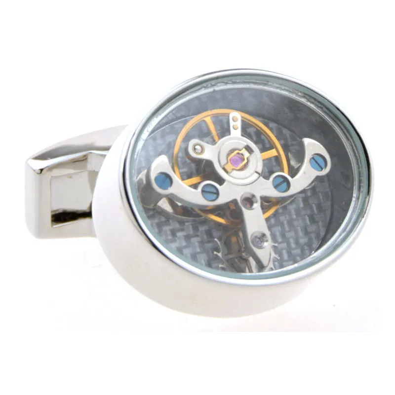 Mouvement Tourbillon carré e ensemble pour hommes mariage montre mécanique équipement chemise manchette costume manches boutons de manchette Relojes