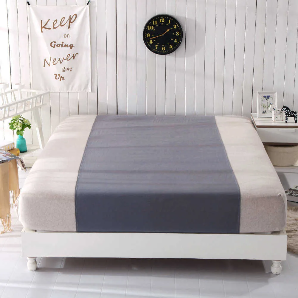 Sleep better Cotton grey Silver Half bed Sheet Fabric Conductive Grounding earthing sleep 211023310w