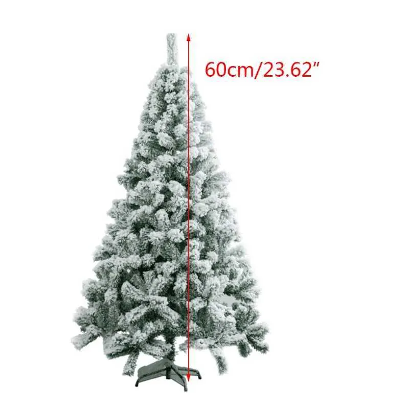 Artificial White Snow Christmas Tree Ornament Adornment Desktop Decoration Shopping Mall Party Supplies 211018