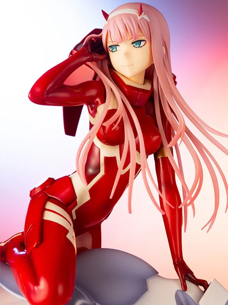 Älskling i Fran Anime -figurerna noll två 02 röda kläder 16 cm sexig tjej figur pvc action figur samling modell dockgåvor x0502437282