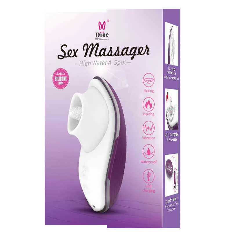 NXY Vibrators Enkele Springende Fun Vibrerende Tong Masturbatie Device Egg Women's Appliance Tong Likken en Zuigen Hi Sex Toy 0222