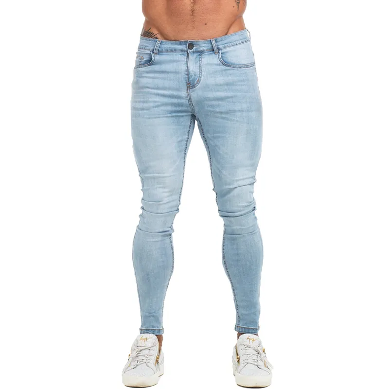 Gingtto Man Pants جينز جينز الرجال جينز سراويل الهيب هوب بالإضافة إلى حجم جان ذكور الملابس الصيف رفيع احتواء أيقونة LONDOR LONDON 22303I