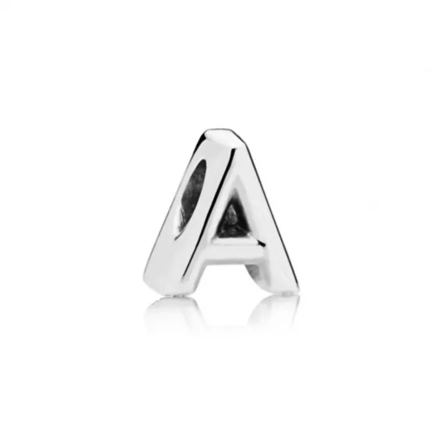 925 Silber Anhänger Englische Buchstaben A-Z Perlen passend für Pandora Armband DIY Damen Luxus Modeschmuck