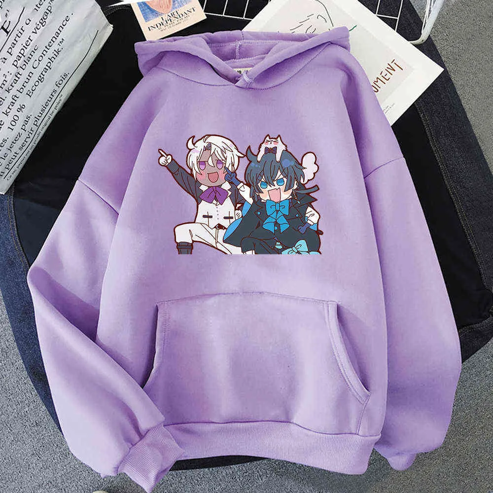 Anime Vanitas No Carte Hoodies Kvinnor Kawaii Vanitass Noee Cosplay Hoodie Loose Gothic Sweatshirt Y2K Khak Pullover Streetwear Y0820