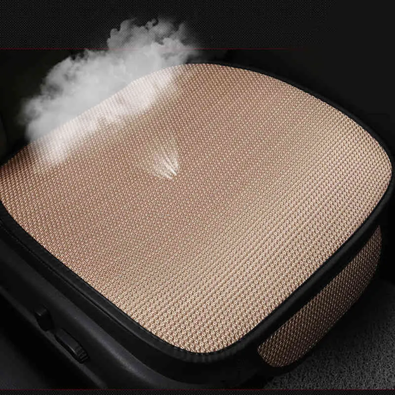 Housse d'été respirante glace soie quatre saisons coussin de siège protecteur coussin avant adapté à la plupart des voitures