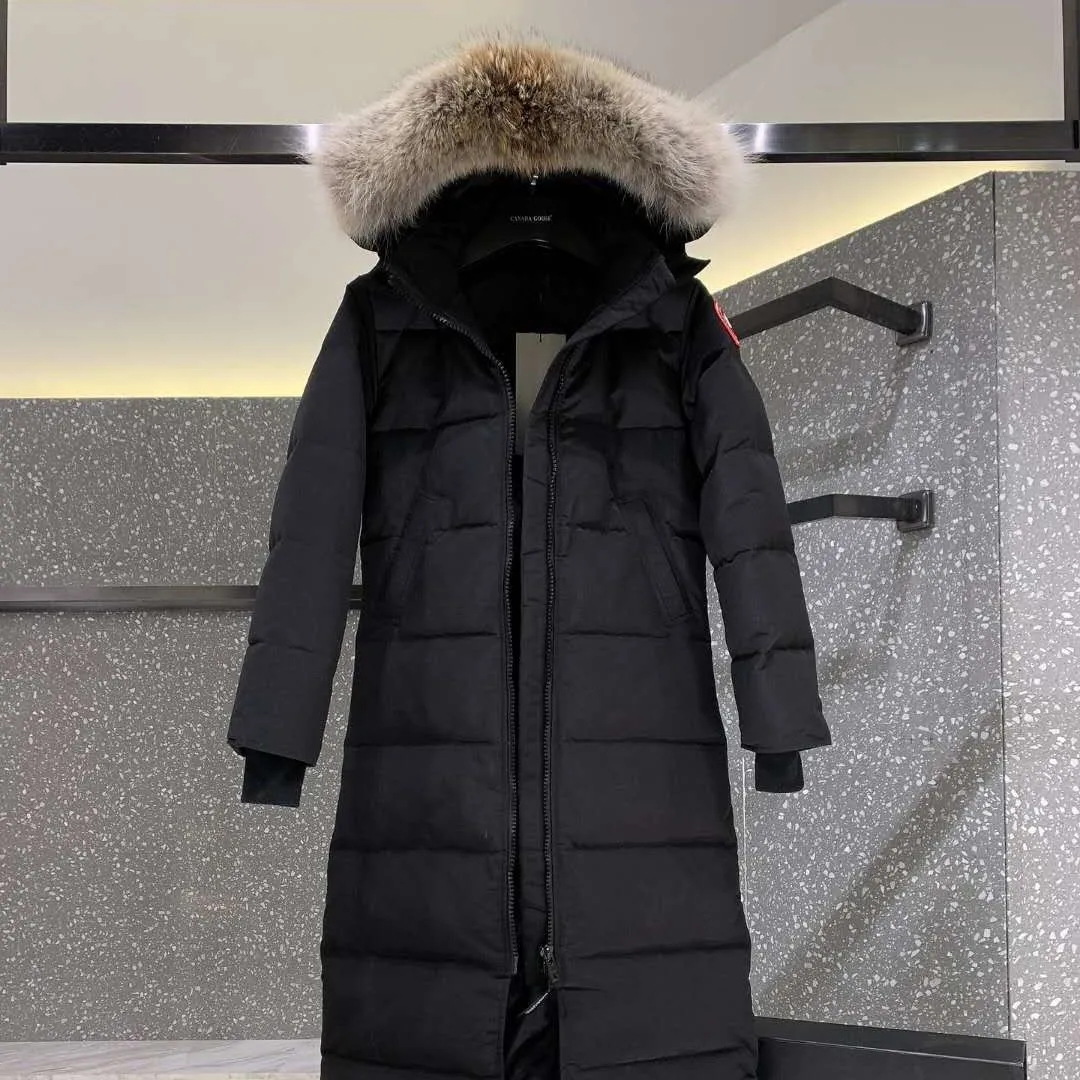 2021 Projektant Winter Canadian Goode Downs Kurtki męskie Women White Duck Down Long Parkas Goose Men Black Black Label Coat Women Fur Parma7778413