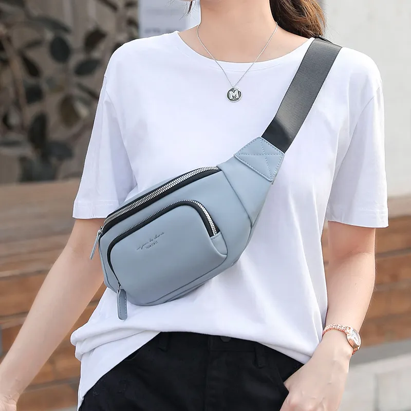 Brand Waist Bags Women Casual Travel Ladies Belt Crossbody Chest Bag Fashion Shoulder Fanny Pack Female Purse yellow gray black bl267k