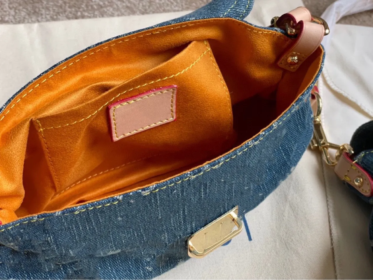 Sac de Cowboy pour vieux sac à bandoulière en Denim, baguette vintage sous les bras, sacs brodés 9238427